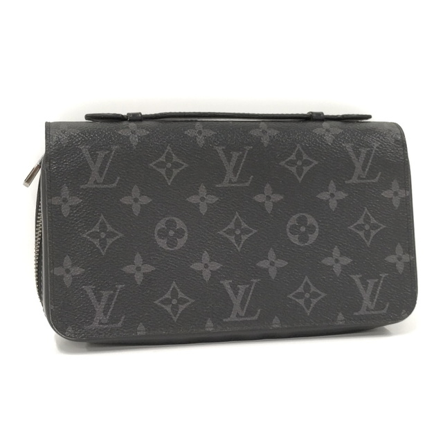 ブラック素材ラインLOUIS VUITTON ジッピーXL ラウンドファスナー長財布 モノグラム