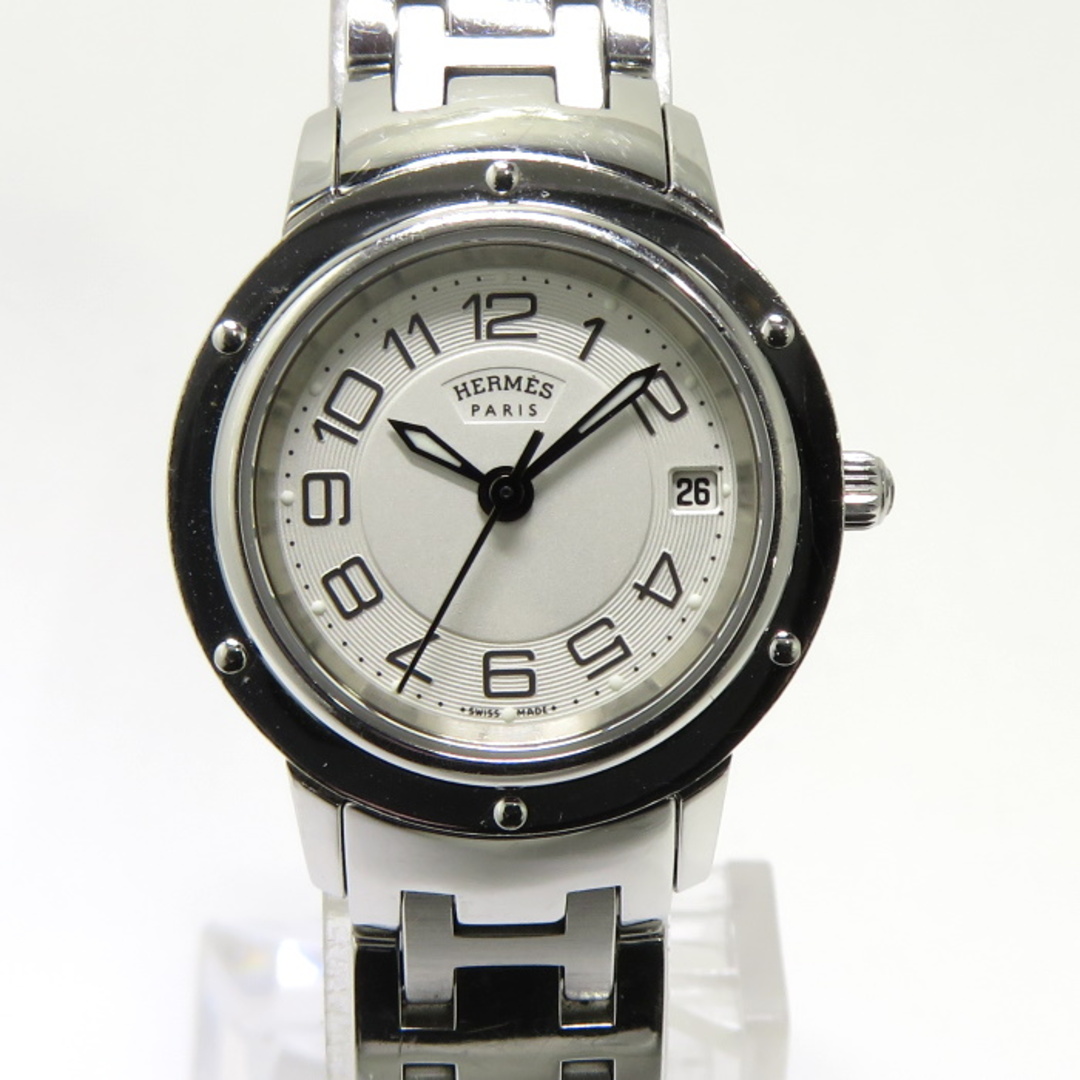 5%OFF】 腕時計 HERMES - Hermes クリッパー CP1.210 ホワイト文字盤
