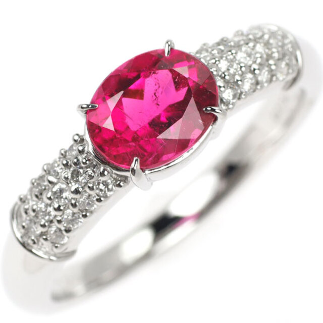 希少 Pt900 ルベライト ダイヤモンド リング 1.54ct D0.24ct | www