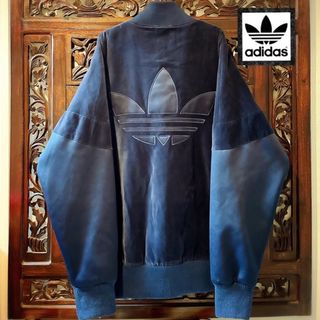 アディダス(adidas)のアディダス オリジナルス 希少 ベロア 中綿 ダウンジャケット コート ジャージ(ダウンジャケット)