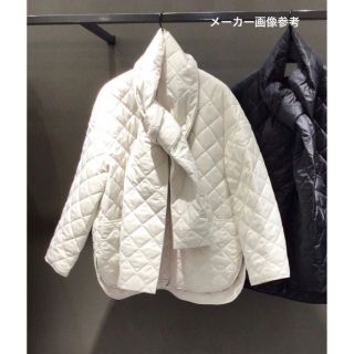 theory luxe ストール付き キルティング コート-