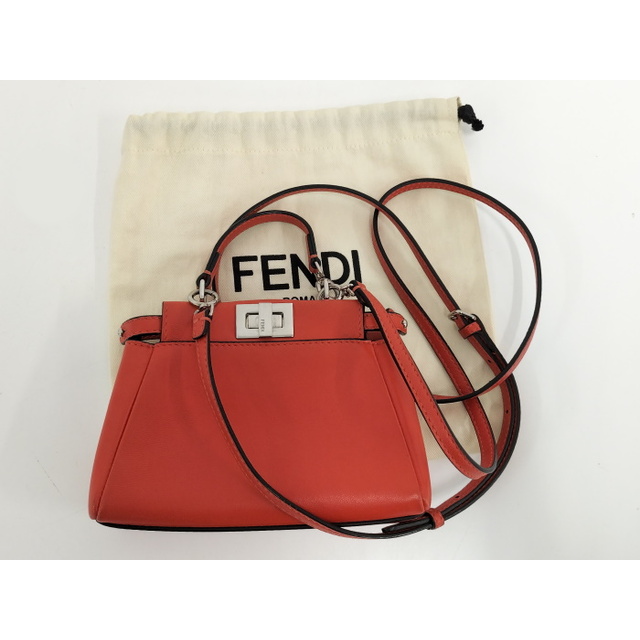 FENDI(フェンディ)のFENDI 2WAY アクセサリーポーチ マイクロピーカブー レザー レディースのバッグ(ショルダーバッグ)の商品写真