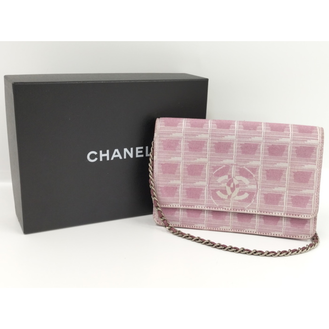 CHANEL チェーンウォレット ニュートラベルライン ナイロン ピンク CHANEL チェーンウォレット ニュートラベルライン ナイロン ピンク