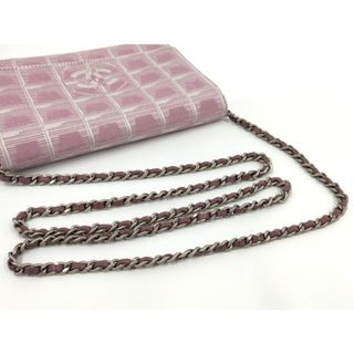 CHANEL チェーンウォレット ニュートラベルライン ナイロン ピンク CHANEL チェーンウォレット ニュートラベルライン ナイロン ピンク