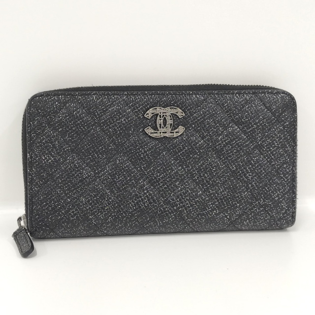CHANEL ラウンドファスナー長財布 ココマーク マトラッセ レザー ラメ | フリマアプリ ラクマ CHANEL ラウンドファスナー長財布 ココマーク マトラッセ レザー ラメ | フリマアプリ ラクマ