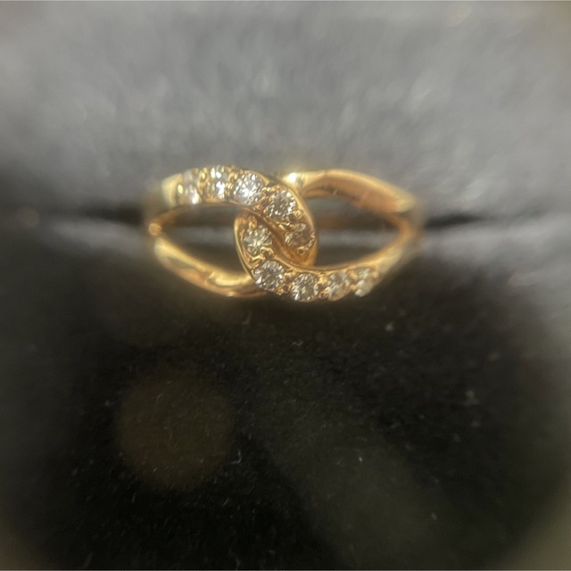 K18 750（18金刻印あり）ダイヤモンドリング レディースのアクセサリー(リング(指輪))の商品写真