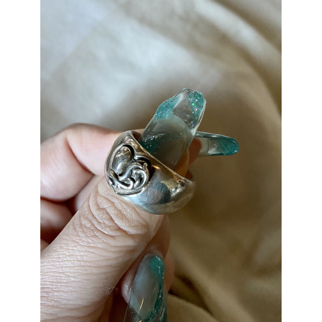 Chrome Hearts(クロムハーツ)のChrome Hearts ハートインバンドリング #14 レディースのアクセサリー(リング(指輪))の商品写真