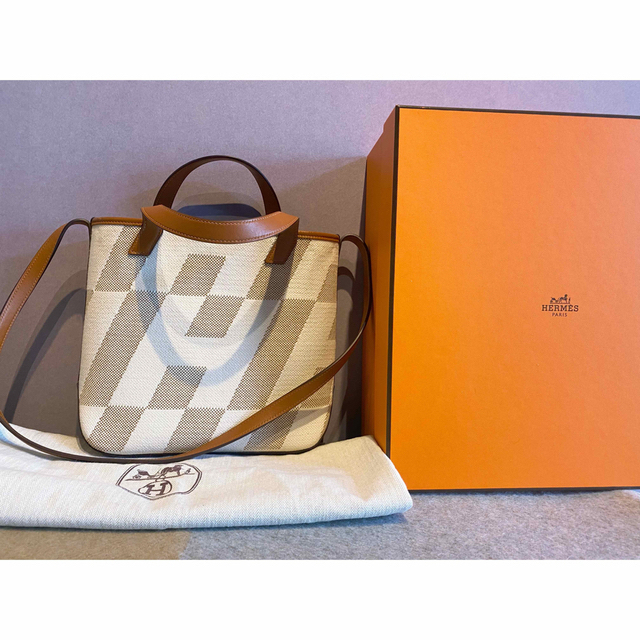 早割クーポン! Hermes - エルメス アンビエPM キャンバス/スイフト