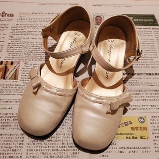 キッズフォーマル　さき様専用　ホワイト　21cm 国産　白　靴　シューズ(フォーマルシューズ)