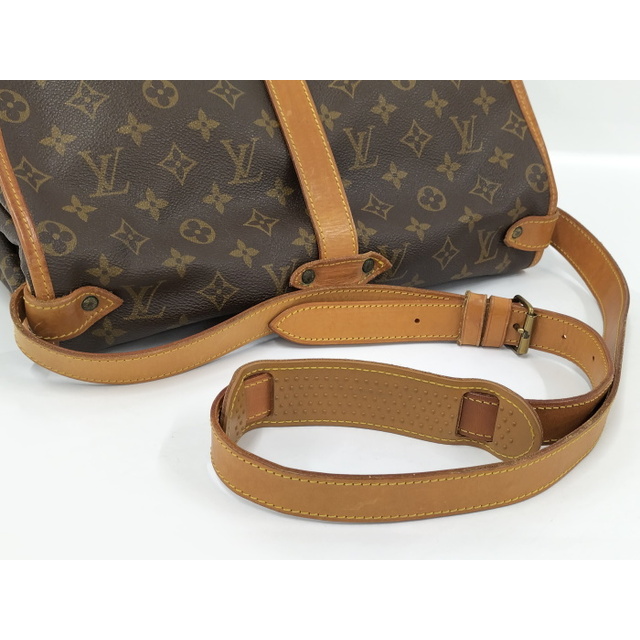 LOUIS VUITTON ソミュール35 ショルダーバッグ モノグラム レザー 3