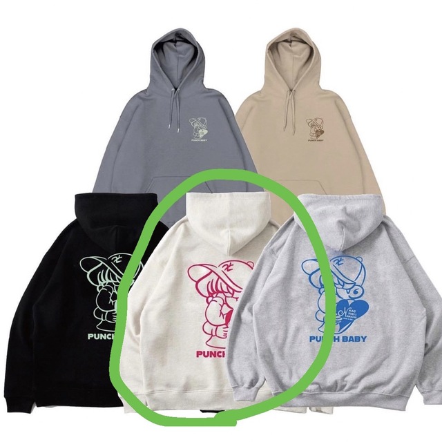 kaoyorinakami PUNCH BABY hoodie メンズのトップス(パーカー)の商品写真