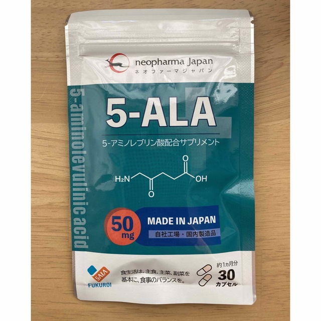 ネオファーマジャパン 5-ALA サプリメント30カプセル  食品/飲料/酒の健康食品(その他)の商品写真