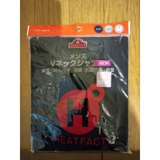 イオン(AEON)のHEATFACT　メンズVネックシャツ半袖　ネイビー　Mサイズ　トップバリュ(その他)