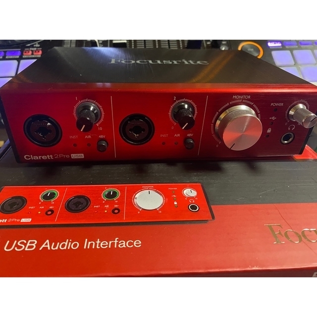 Focusrite clarett 2pre USB インターフェース