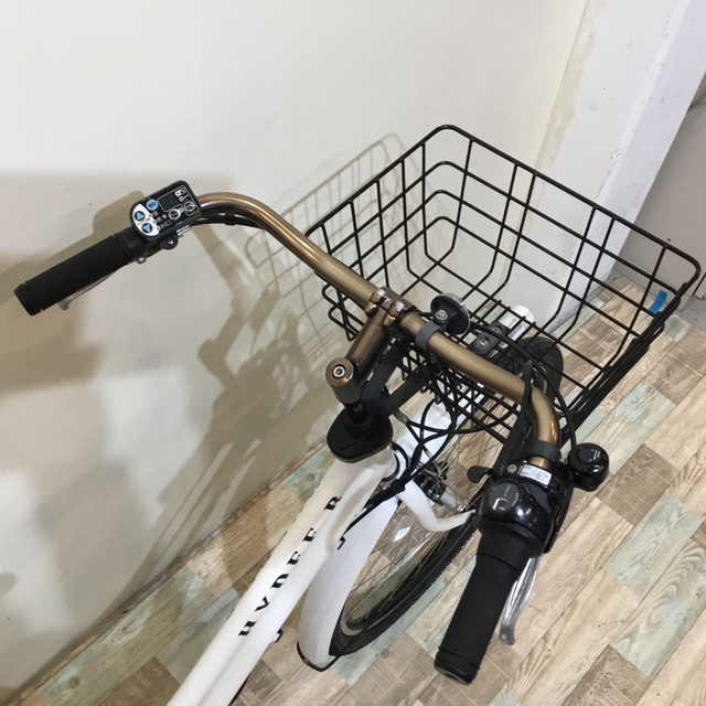 KR074☆電動自転車☆ブリヂストン HYDEE B☆26インチ☆新品バッテリー