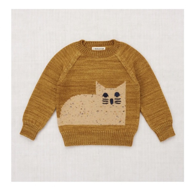 mishaandpuff cat sweater 4yキッズ服女の子用(90cm~)