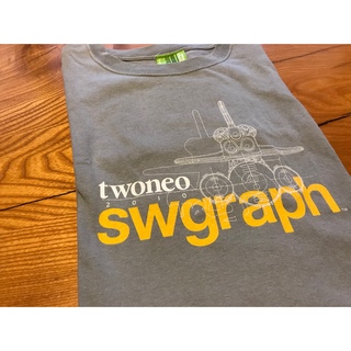 swagger 半袖Tシャツ 刺繍ロゴ グレー灰ストリート　XL カレッジ