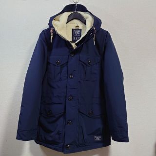 【正規品】アバクロ A&F シェルパカラー ダウンジャケット ネイビー S