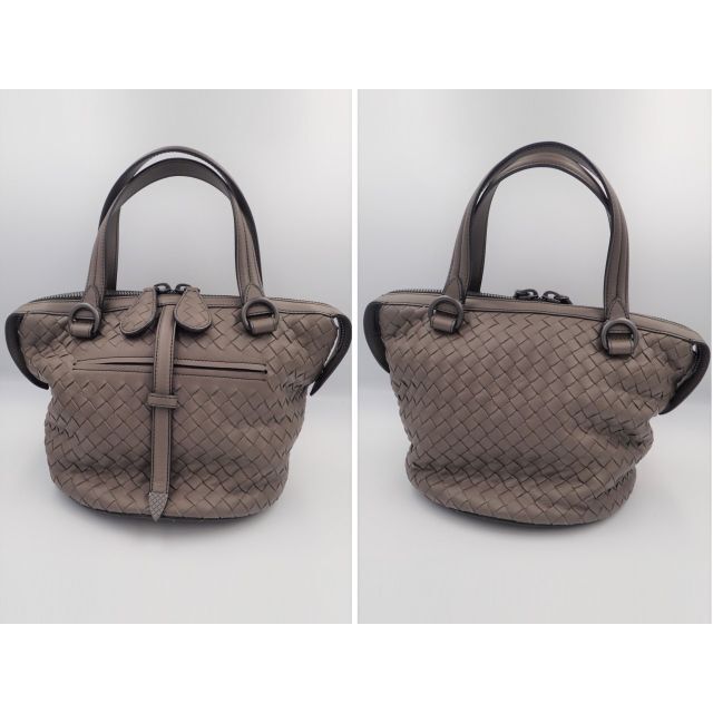 Bottega Veneta(ボッテガヴェネタ)のBOTTEGA.V　ボッテガヴェネタ　タンブーラ　2WAYバッグ　グレーブラウン レディースのバッグ(ハンドバッグ)の商品写真