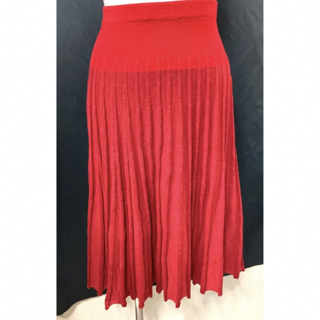 SONIA RYKIEL(ソニアリキエル)のソニアリキエル　ニット　スカート　赤　18657608 レディースのスカート(その他)の商品写真