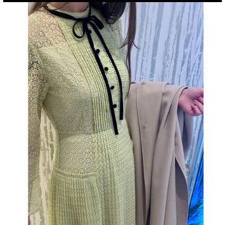 新品グレースコンチネンタルフラワープリントシャツワンピース38ブルー ...