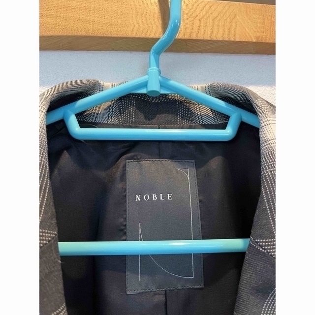 Noble(ノーブル)のNOBLE  オンブレーチェック　オーバー　ジャケット  36サイズ レディースのジャケット/アウター(テーラードジャケット)の商品写真
