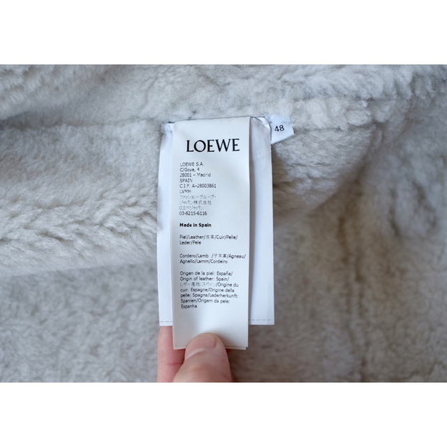 LOEWE(ロエベ)の極上 Loewe ロエベ ムートン フライト ジャケット 48  メンズのジャケット/アウター(レザージャケット)の商品写真