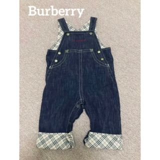 バーバリー(BURBERRY)の☆Burberry バーバリー☆ キッズ　オーバーオール　80cm 日本製(カバーオール)