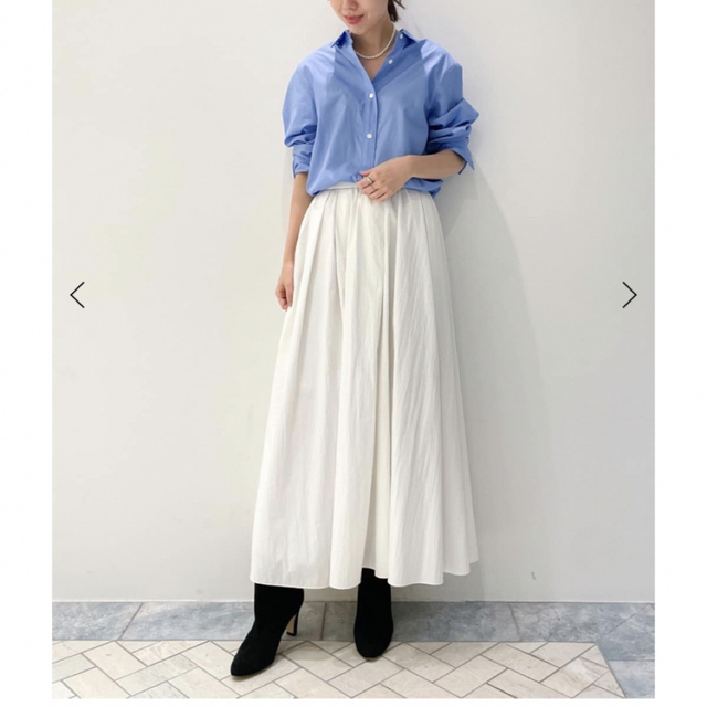 新品タグ付☆plage Taffeta maxi スカート(ブラック)36サイズ