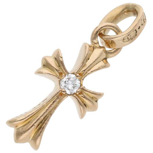 人気沸騰ブラドン Chrome Hearts - クロムハーツ 22K CRS BBYFAT DMND A/ベイビーファット 片面アフター1ダイヤ/ チャーム/ゴールドネックレストップ メンズ ネックレス - jet-arco.com