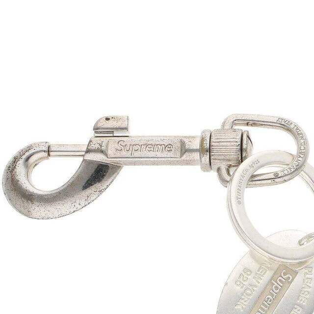 Supreme - シュプリーム ×ティファニー TIFFANY&Co. Oval Tag Keyring ...