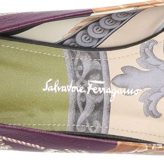 Salvatore Ferragamo(サルヴァトーレフェラガモ)のサルヴァトーレフェラガモ バレリーナ リボンフラットパンプス レディース 5.5D レディースの靴/シューズ(ハイヒール/パンプス)の商品写真