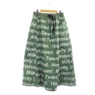 ミルクフェド(MILKFED.)のミルクフェド ALL OVER LOGO QUILTED LONG SKIRT(ロングスカート)