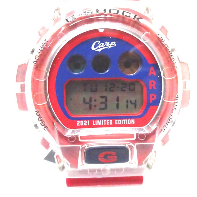 カシオ 腕時計 G-SHOCK 2021年 広島東洋カープ限定モデル DW-6900CARP21-1JR クォーツ メンズ CASIO Ft1004941 未使用