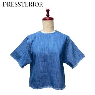 ドレステリア(DRESSTERIOR)の【DRESSTERIOR】フリンジデニムブラウス　ドレステリア(シャツ/ブラウス(半袖/袖なし))