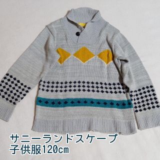 SunnyLandscape - mサニーランドスケープ グレー 長袖ニット セーター 120cm 子供服