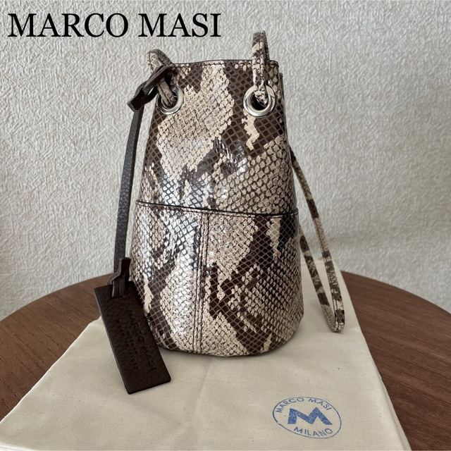 新品未使用 MARCO MACI パイソン柄バック