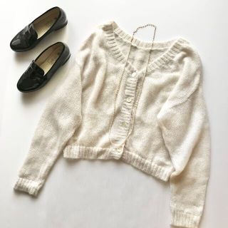 ユナイテッドアローズ(UNITED ARROWS)の新品♡ユナイテッドアローズ  起毛モヘヤルーズカーディガン(ニット/セーター)