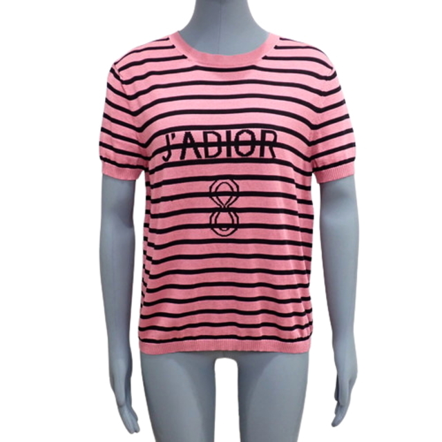 上等 ディオール J'ADIOR 8 カシミア100% ボクシー ニット ピンク