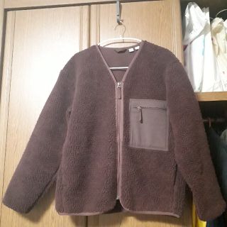 ユニクロ(UNIQLO)のユニクロ　U　フリース　ボア　カーディガン(カーディガン)