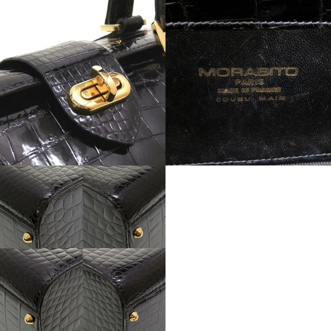 MORABITO - 美品 モラビト オルセー クロコダイル ブラック MORABITO - 美品 モラビト オルセー クロコダイル ブラック