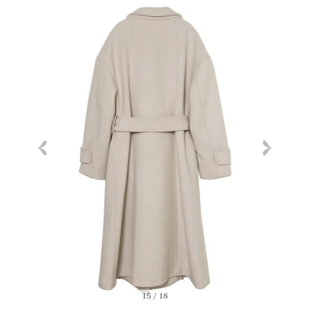 ANDMARY カローラウールスリットロングコート ダークベージュ ANDMARY カローラウールスリットロングコート ダークベージュ