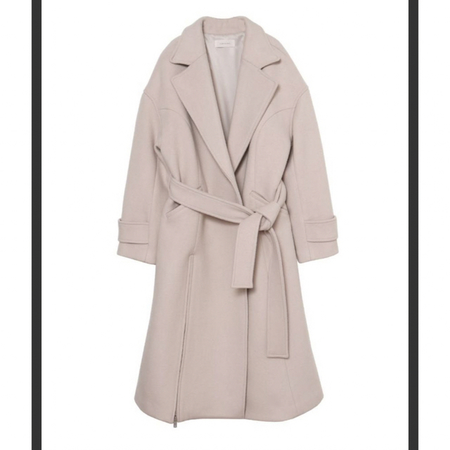 ANDMARY カローラウールスリットロングコート ダークベージュ ANDMARY カローラウールスリットロングコート ダークベージュ