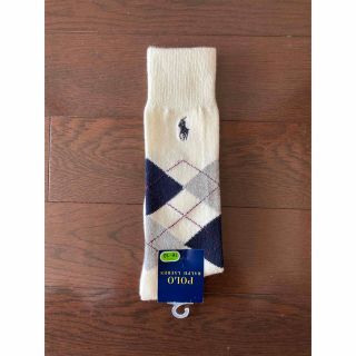 ポロラルフローレン(POLO RALPH LAUREN)のラルフローレン　キッズ　ハイソックス　靴下　白　16-18cm(靴下/タイツ)