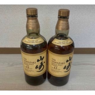 サントリー(サントリー)のサントリー ウイスキー 山崎 12年 700ml 【開栓済み】2本【空ビン】(ウイスキー)