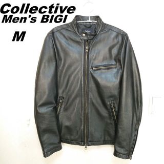 現品限り♡Men's Bigi メンズビギ 黒 ブラック 羊革ジャケット