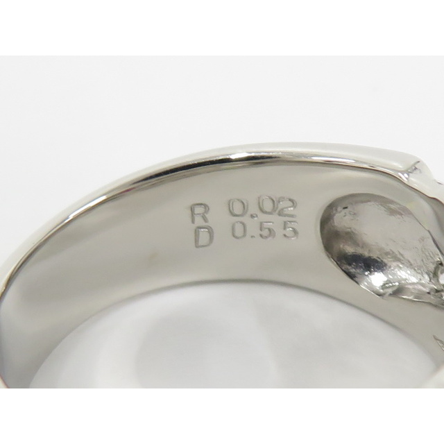 celine(セリーヌ)のCELINE リング Pt900 プラチナ ダイヤモンド ルビー レディースのアクセサリー(リング(指輪))の商品写真