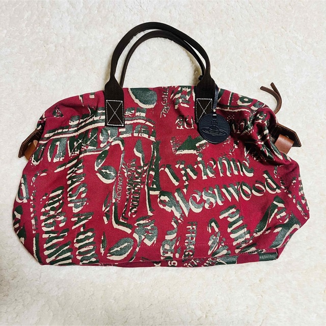 Vivienne Westwood(ヴィヴィアンウエストウッド)のvivienne westwood ボストンバッグ　ヴィヴィアン　旅行バッグ　赤 レディースのバッグ(ボストンバッグ)の商品写真