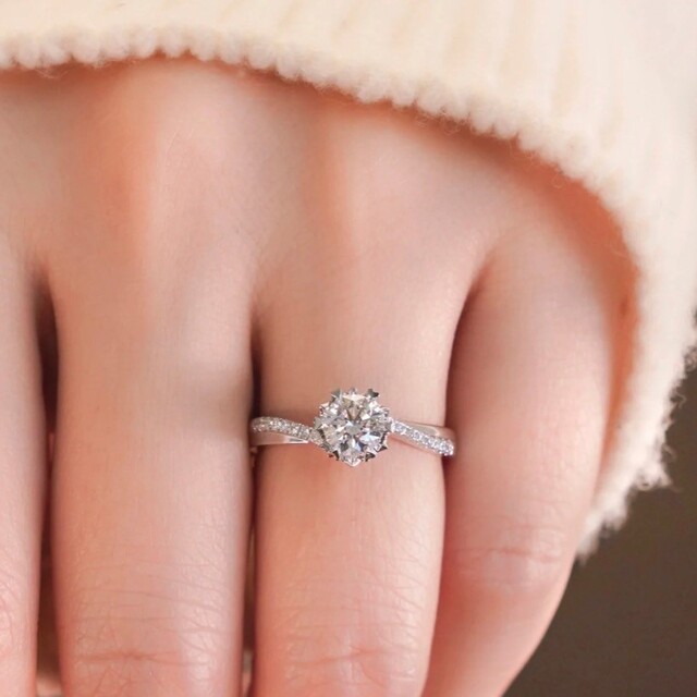 高級！！SONAダイヤモンド　シルバー　リング　 指輪　レディース レディースのアクセサリー(リング(指輪))の商品写真