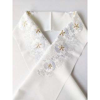 Silelly シルエリー　洗える刺繍半襟　豪華　桜　鹿の子　七宝　麻の葉